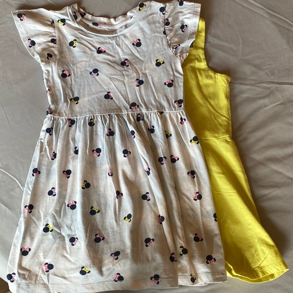 Gap size 5 dress bundle. Minnie dress and yellow dress with crisscross straps. - Picture 1 of 6